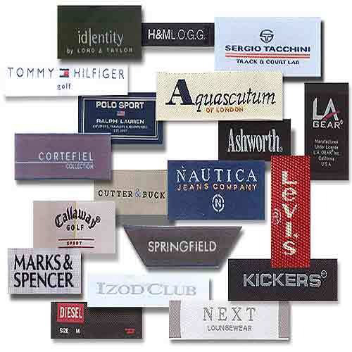 Taffeta woven label